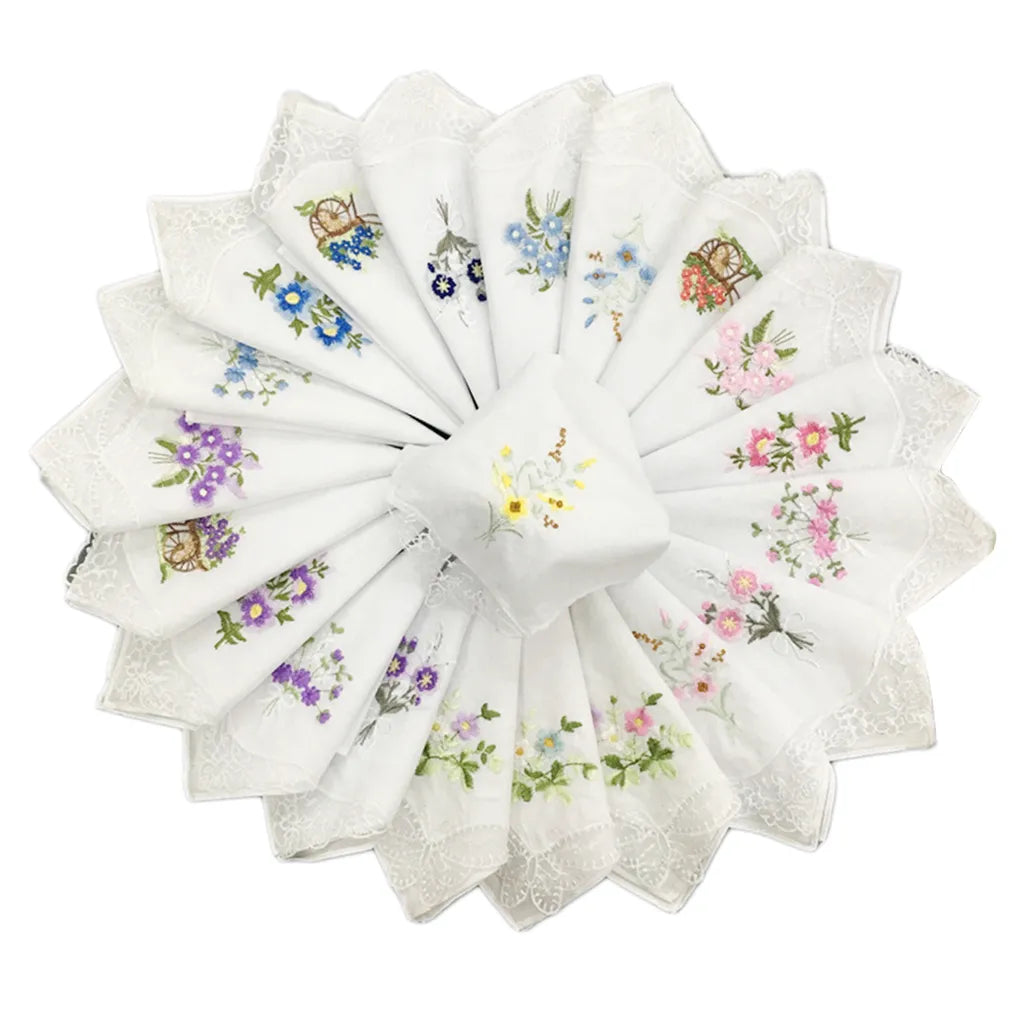 Agnes 12Pcs Classic Handkerchiefs